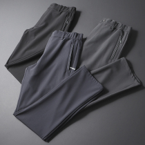 Outdoor Tech Fabric Waterproof Anti-Stains Foreign Trade Mens Clothing Cut Tail Goods Tightness Waist Sports Casual Pants Long Pants