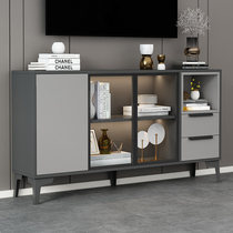 TV cabinet modern simple home storage locker living room small cabinet bedroom light luxury glass wall cabinet