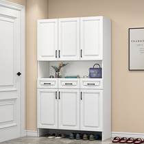 Shoe cabinet home door porch cabinet integrated against the wall Hall Cabinet modern simple large capacity balcony storage locker