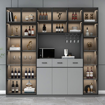 Wine cabinet rack household multi-function light luxury restaurant display cabinet living room porch cabinet wall partition storage cabinet