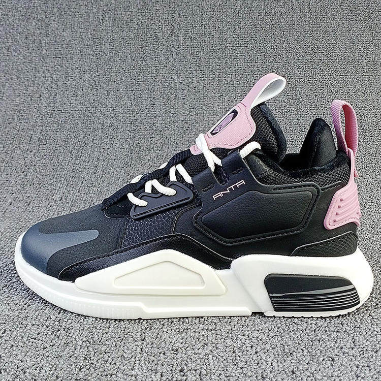 Anta women's high-top cotton shoes winter plus long velvet snow warm running sports Rubik's cube non-slip 122048984