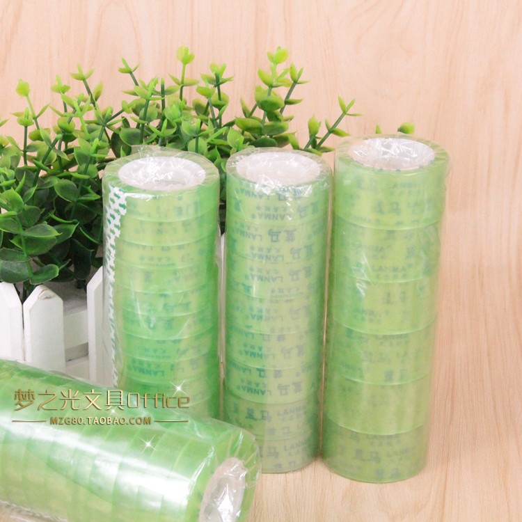 1 2cm wide transparent stationery tape Small tape 1 8cm*30Y 2 4cm *60 yards transparent tape