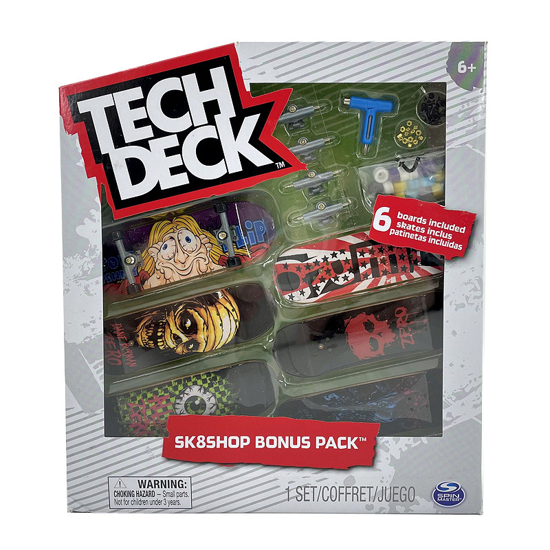 Креативные игрушки для детей tech deck专业手指滑板翻team可换轴承桥滑轮面板配件工具补充装 Sega toys