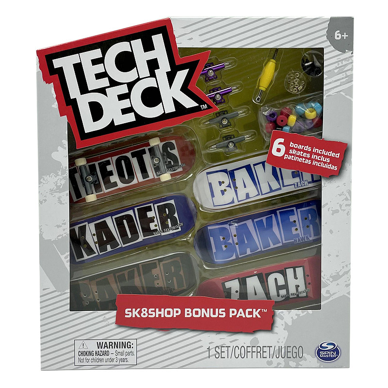 Креативные игрушки для детей tech deck专业手指滑板翻team可换轴承桥滑轮面板配件工具补充装 Sega toys