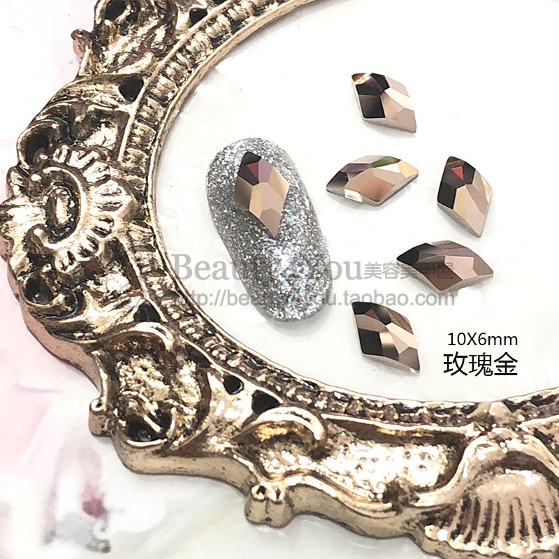 Công cụ trang sức nghệ thuật móng tay SWAROVSKI chính hãng Swarovski Crystal Áo rhinestone - Kim cương phẳng hình thoi vẽ cọ nét đơn giản