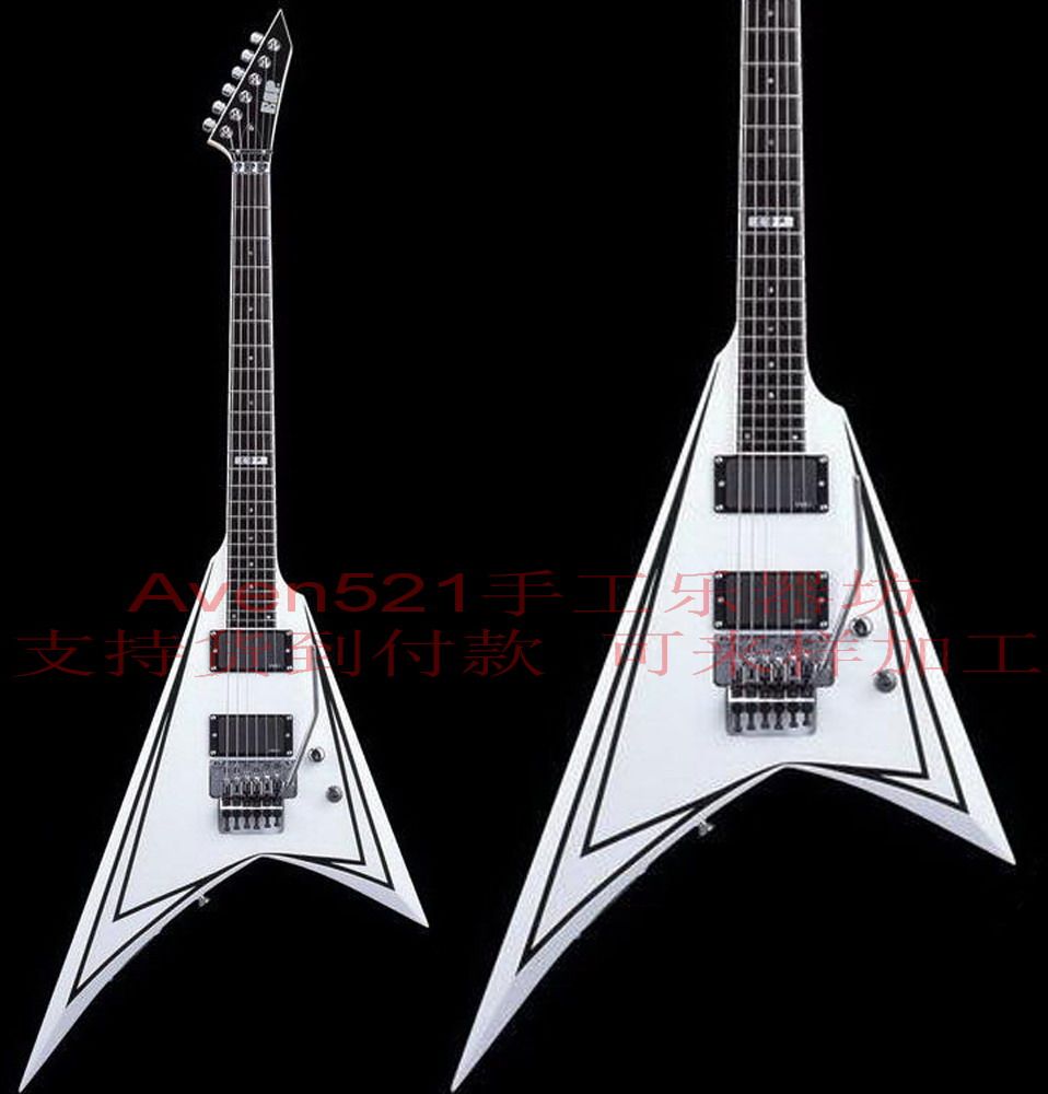 Customer Custom ESPs Alexi 600 Scythe white electric guitar 