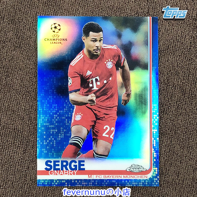 Topps 18-19 Champions League Chrome Star Card Bayern Gnabry Rookie Limited Edition 150 Pieces