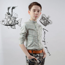 Leven Jubilee Children Long Sleeve Shirt Autumn Winter New CUHK Light Slim Handsome Air Pure Cotton Fashion Casual Blouse Male Teen