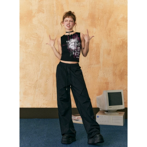 Летние тонкие штаны, оверсайз