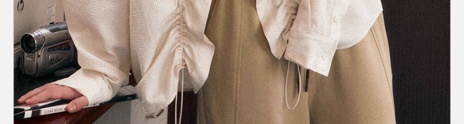 EZEK рубашка женские модели 2025 новый взрыв моделей Ранняя весна уникальный супер хороший смотреть куртка темперамент полоса накладки пальто женщина 