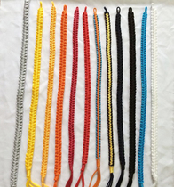 Factory direct sale spot grant custom military uniform ribbon adult student etiquette belt security spirit belt Black Yellow