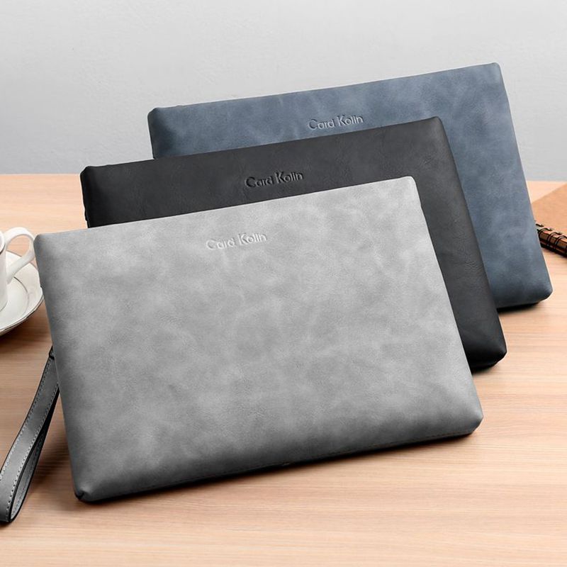 Men's handbag clutch soft leather casual portable wallet cklv6 clutch bag envelope luxury fashion brand