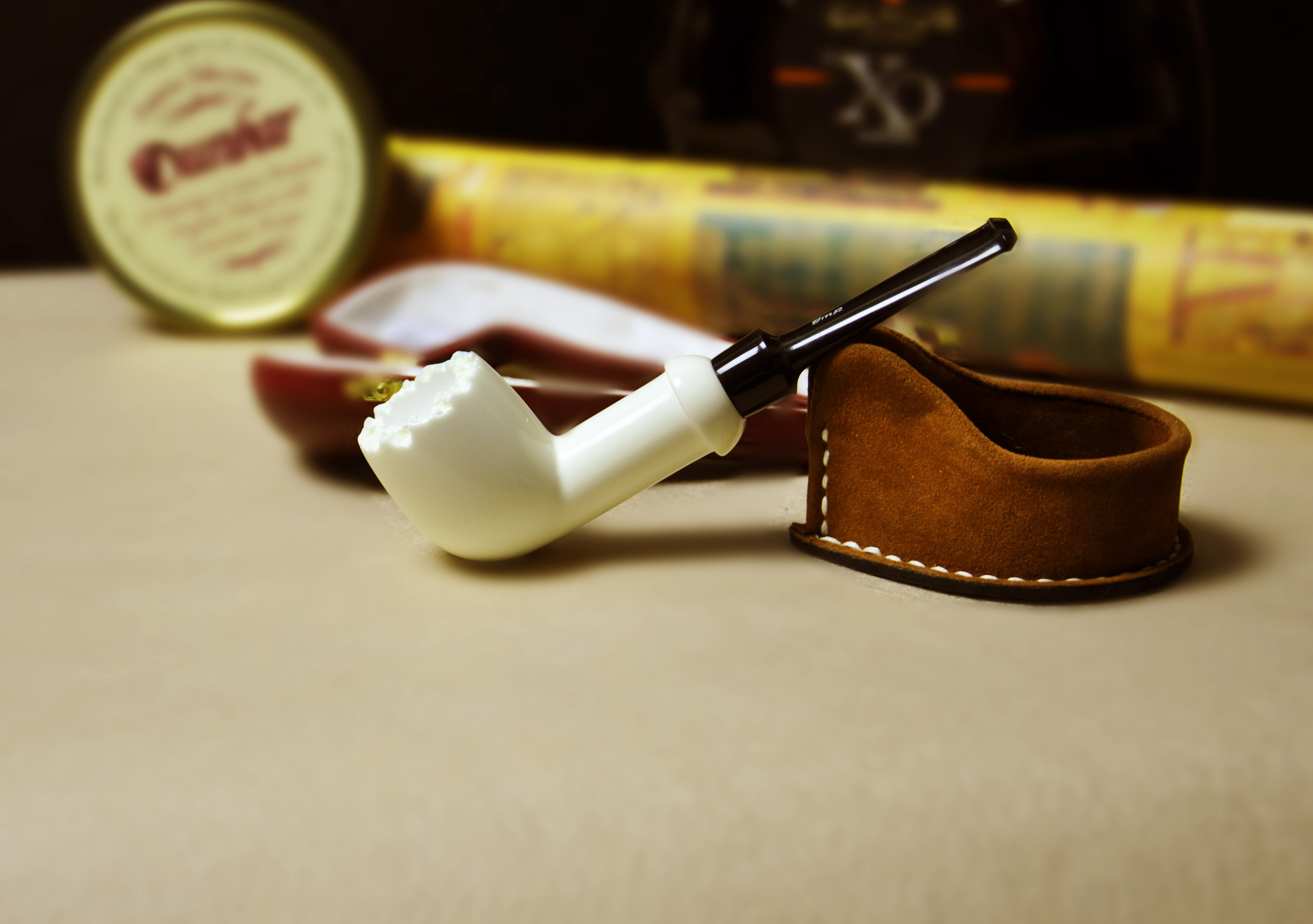 (Raw Stone Spot) Turkey IMP sepiolite pipe smooth straight bucket