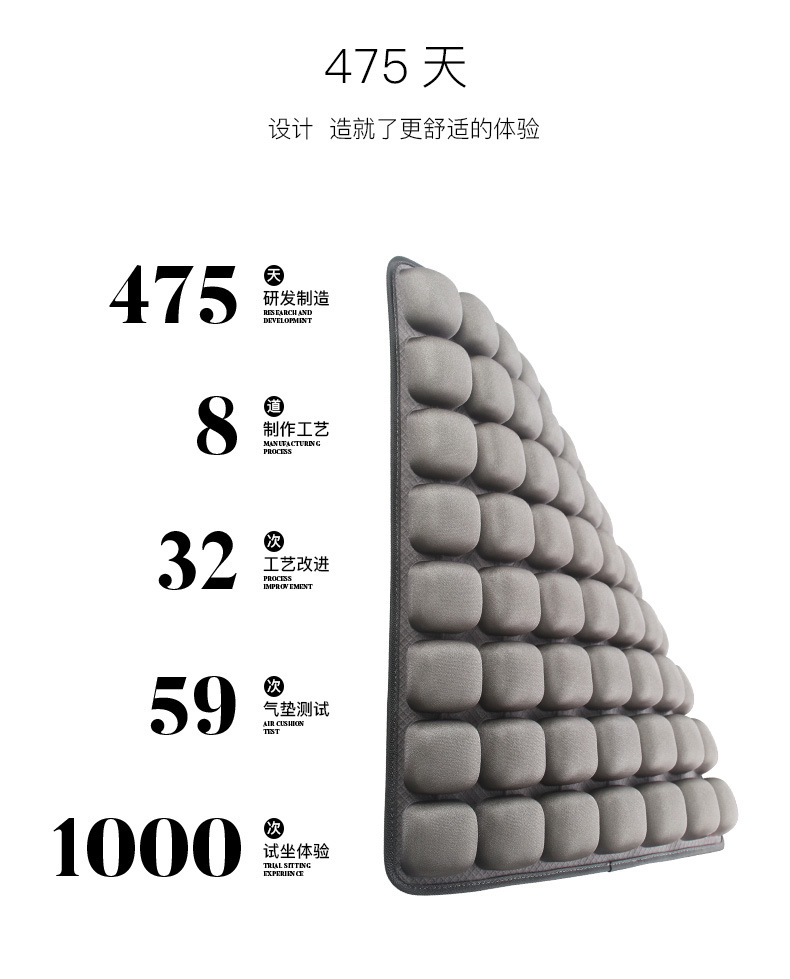 quan điểm 3d innerneed không khí thấm ít vận động văn phòng túi khí đệm giảm áp suất để lái xe Student nhà - Ghế đệm / đệm Sofa nệm sofa rời