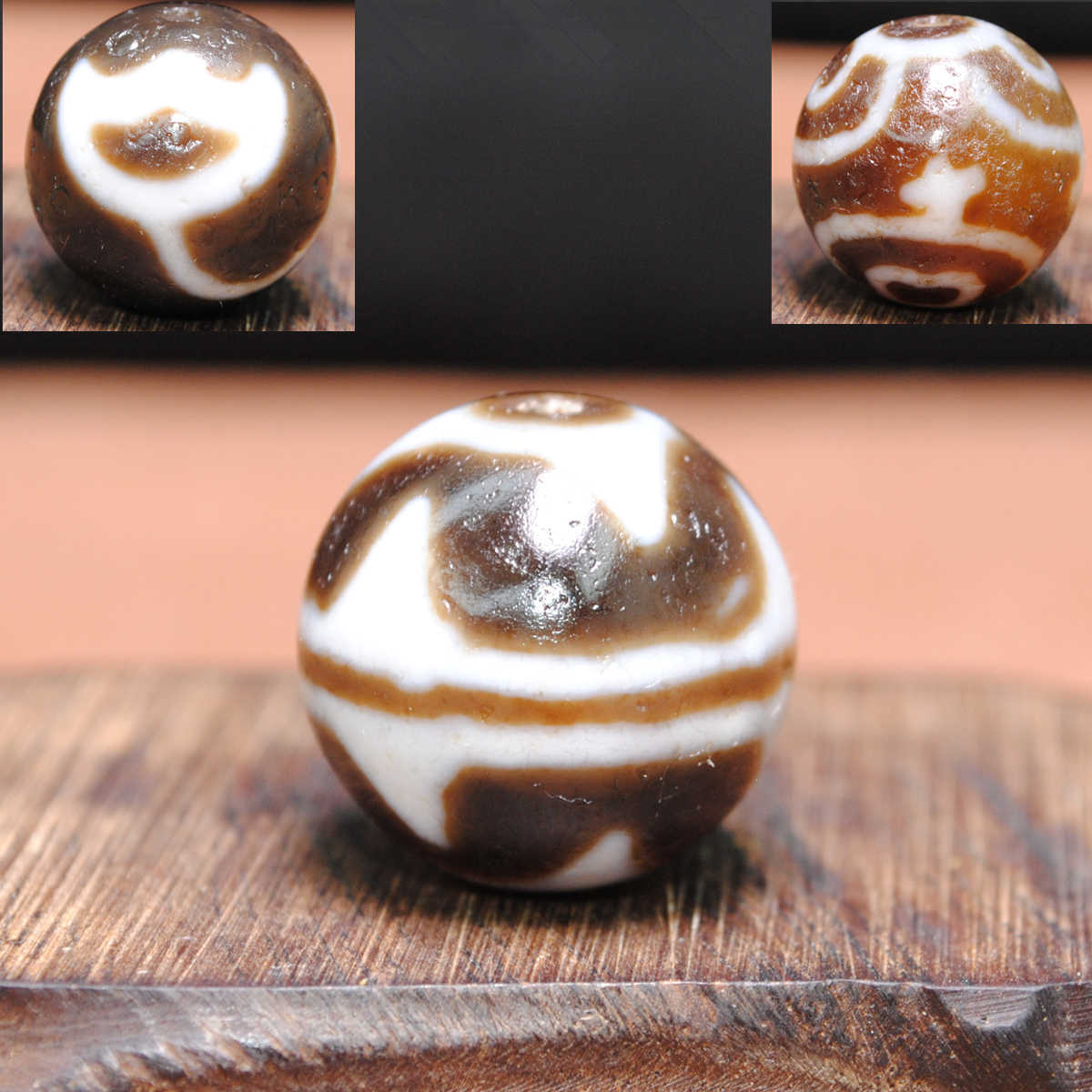 hatachu瑪瑙 宝瓶蓮花天珠 10-54 hatachu瑪瑙 宝瓶蓮花天珠 10-54