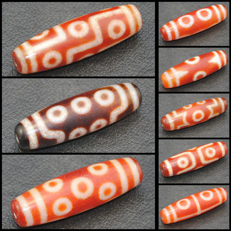 Pure three-five-seven-nine-eyed Tianzhu natural Tibetan Tianzhu genuine nine-page rock rough stone necklace pendant