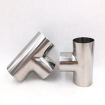 304 stainless steel polished welding tee smooth surface tee rough throw welding tee stainless steel mirror tee