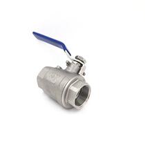 Q11F-16P 304 stainless steel 2pc internal thread large flow full diameter two-piece ball valve DN8-DN100