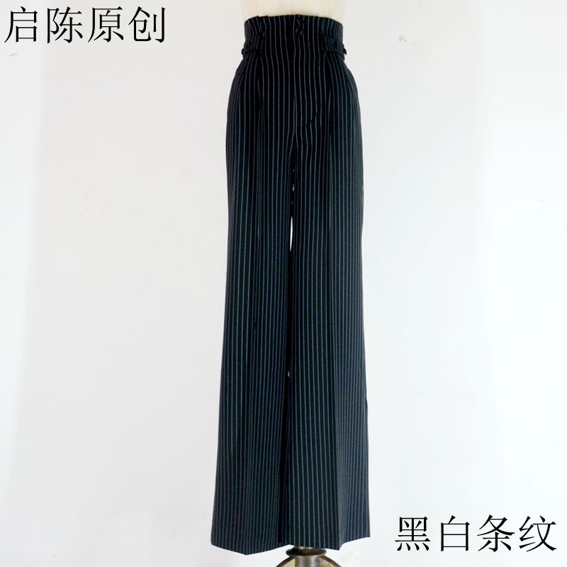 Khiêu vũ Latin túi hoa quần nữ nhảy hiện đại nhảy cao eo rộng quần dài tiêu chuẩn quốc gia khiêu vũ thực hành quần quần khiêu vũ - Khiêu vũ / Thể dục nhịp điệu / Thể dục dụng cụ giầy nhảy dancesport trẻ em