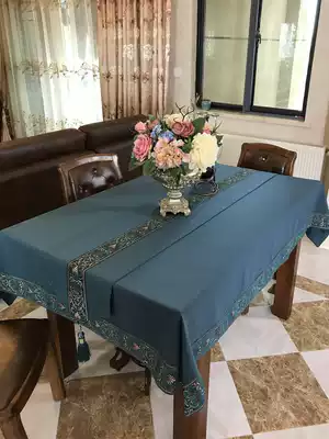 Chinese coffee table tablecloth classical rectangular Chinese style home living room table cloth meeting Office tablecloth can be customized