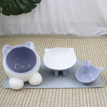 American vivipet Pet Ceramic Bowl Cat Food Bowl Dog Food Small Dog Anti-knock Water Bowl Protection Cervical Verse