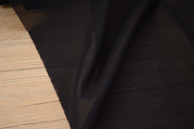 Nhật Bản nhập khẩu Lycra lưới vải trong mềm màu đen cho thấy màu xanh đậm qua niêm mạc hậu thuẫn chặt chẽ - Vải vải tự làm vải mộc thô