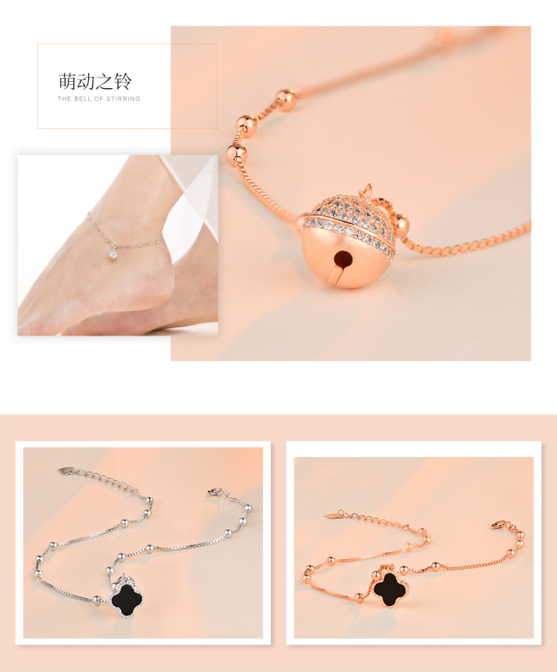 Chaine de cheville Femme en Argenterie - Ref 3103576 Image 10
