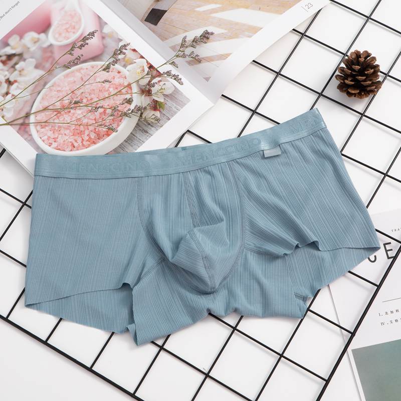 Mens quần lót phẳng góc quần Mordale eo sexy thấp trẻ cởi quần áo mềm cao nảy thở quần short bốn-góc hộp.