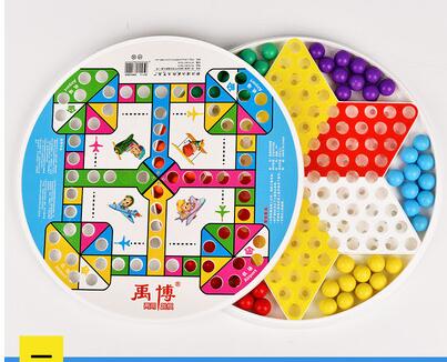 Children's new educational glass beads adult bullet beads adult checkers toy student plastic flying chess