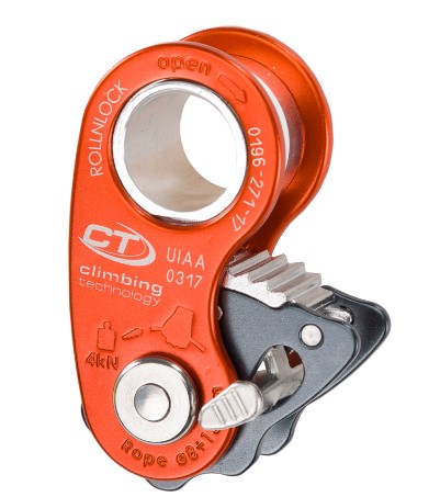 The Italian CT Climbing Technology ROLLNLOCK ultra-light pulley