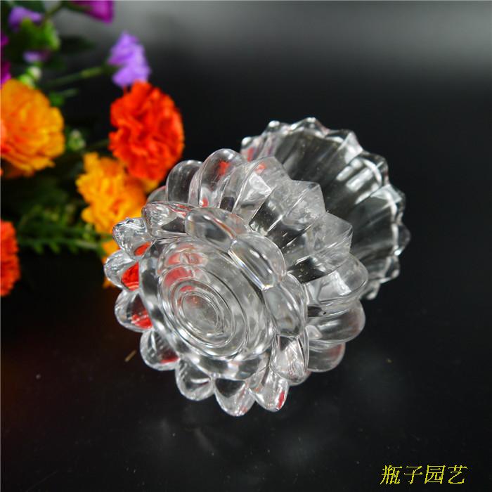 Đơn giản pha lê châu Âu trống nhỏ bình thủy tinh thịt hoa chai thủy tinh chai - Vase / Bồn hoa & Kệ bình cắm hoa hồng