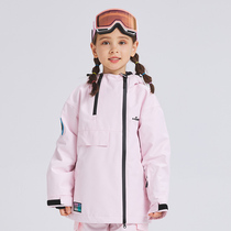 Childrens ski clothing for boys and girls outdoor single and double boards windproof waterproof and breathable winter thickened and warm snowwear equipment