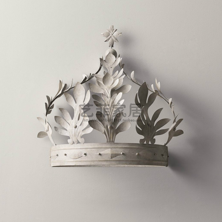 Pháp giọng retro cung điện Crown Princess Room Cô gái màn ngủ sắt Mantle lưới miễn phí vận chuyển - Bed Skirts & Valances rèm gỗ phòng ngủ