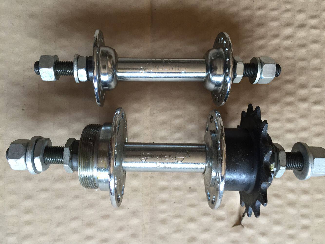 Itanium one-piece hub, one-piece fly, front and rear hub, axle skin, 36 holes, bicycle, light car, city car