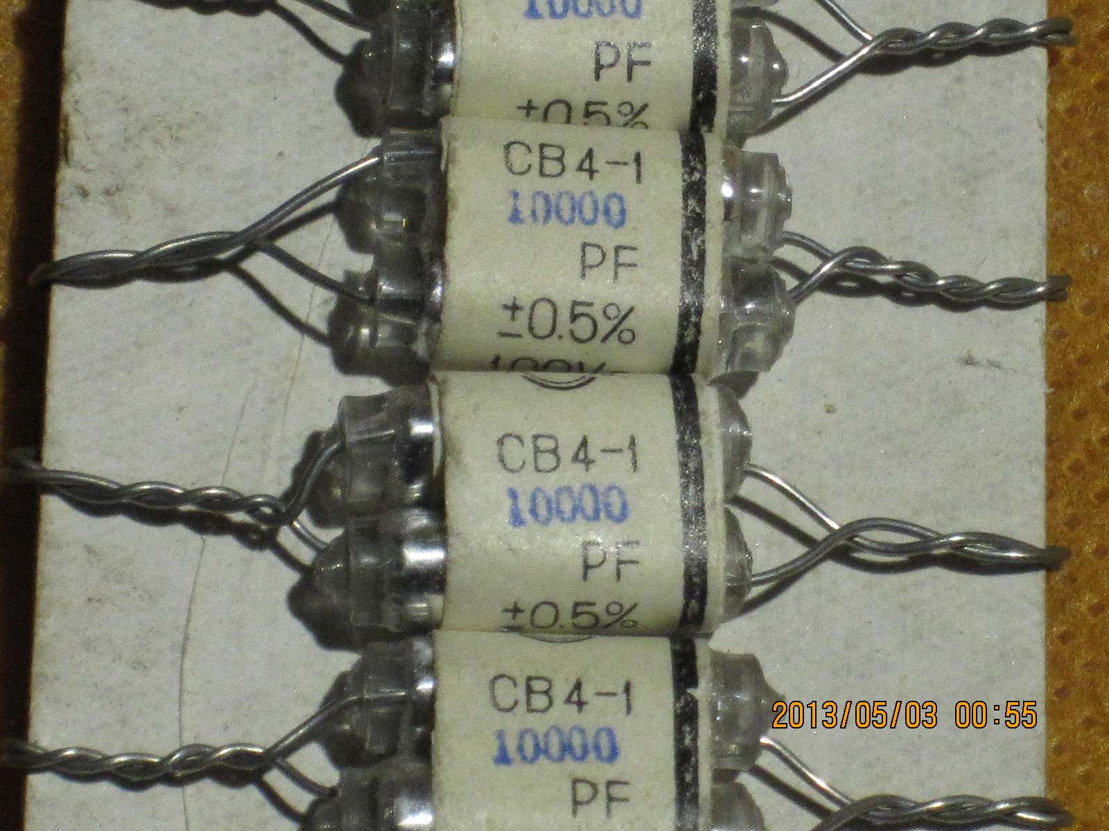 New 71 annual production of high-precision thousandths of 5 polystyrene capacitors CB4-1 10000PF 100V