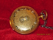 1869 gold enamel antique 18k gold pocket watch allied geiaid collectible