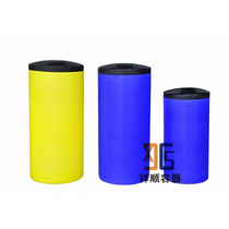 100L plastic dissolved salt box white salt water tank softened water equipment salt box round PE salt water tank
