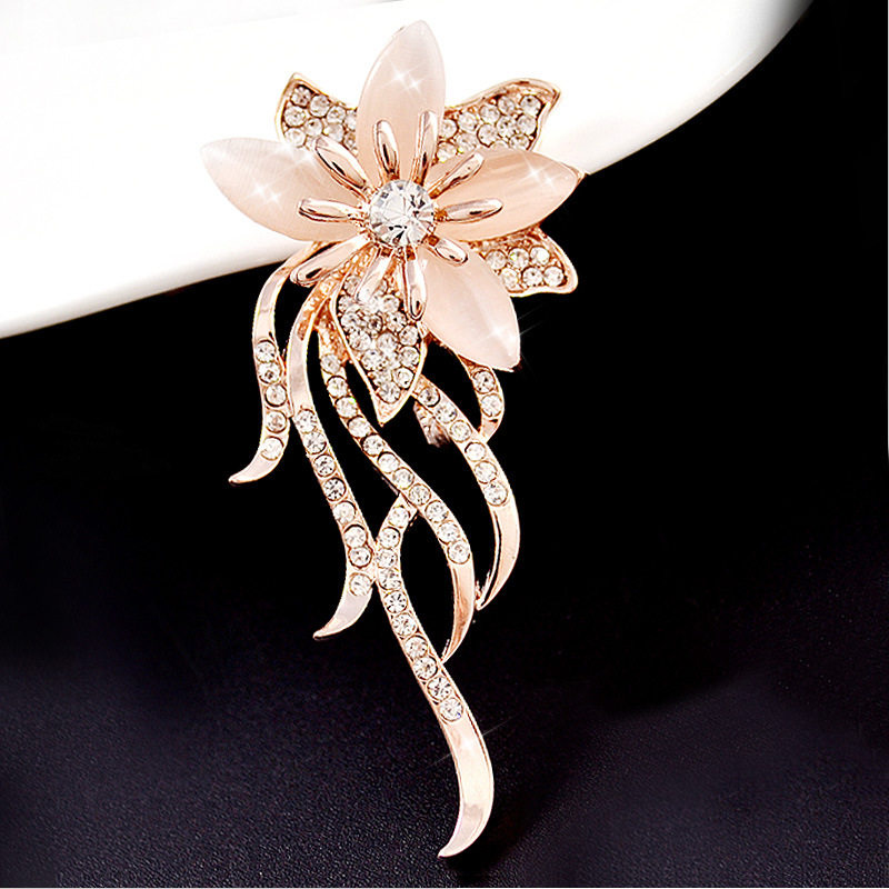 Xi's official website 2020 new fashion alloy diamond brooch decorative brooch creative pin female