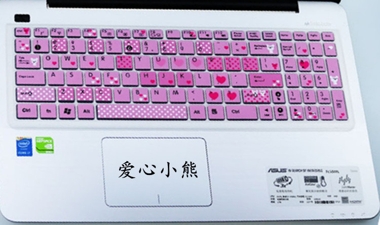 SUSTech N56VZ keyboard anti-collision strip film 15 6-inch pen electric full coverage anti-dust transparent adorable cover Color rugged silicone Cartoon Waterproof Anti-Grey button care Non-luminous