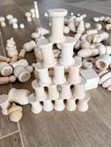 Regio Waldorf spool building blocks 20*30mm set of 12