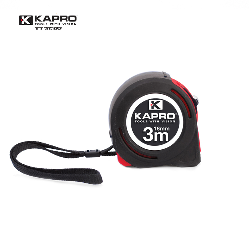 KAPRO Kaipu Road 3 57 5 m Steel measuring tape Non-slip coated Wood Furnishing measuring tape 509