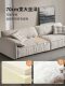Baxter Elephant Ear Sofa Living Room Simple Modern Small Apartment Fabric Cream Style Italian Straight Sofa