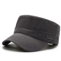 Hat mens flat hat new spring and autumn Korean version of leisure Joker outdoor travel short eaves military hat youth cap