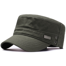Hat male Korean version of tide cap spring summer baseball cap outdoor sunshade Sun Cap short eaves military cap flat top cap