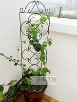 2 pieces of wrought iron flower pattern ground mesh frame clematis rose flower screen screen climbing vine bracket flower insertion