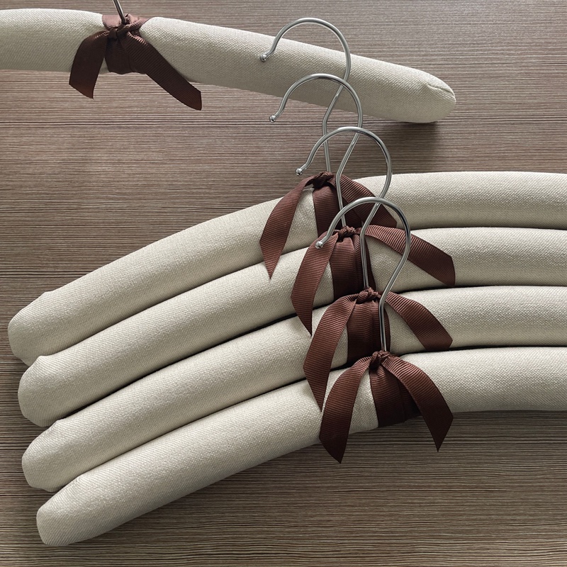 Canvas Hangers, Cloth-Covered Hangers, Non-Marking Sponge Clothes Hangers, Thickened Wedding Dress Hangers, Household Clothes Hangers, Non-Slip Clothes Hangers Canvas Hangers, Cloth-Covered Hangers, Non-Marking Sponge Clothes Hangers, Thickened Wedding Dress Hangers, Household Clothes Hangers, Non-Slip Clothes Hangers