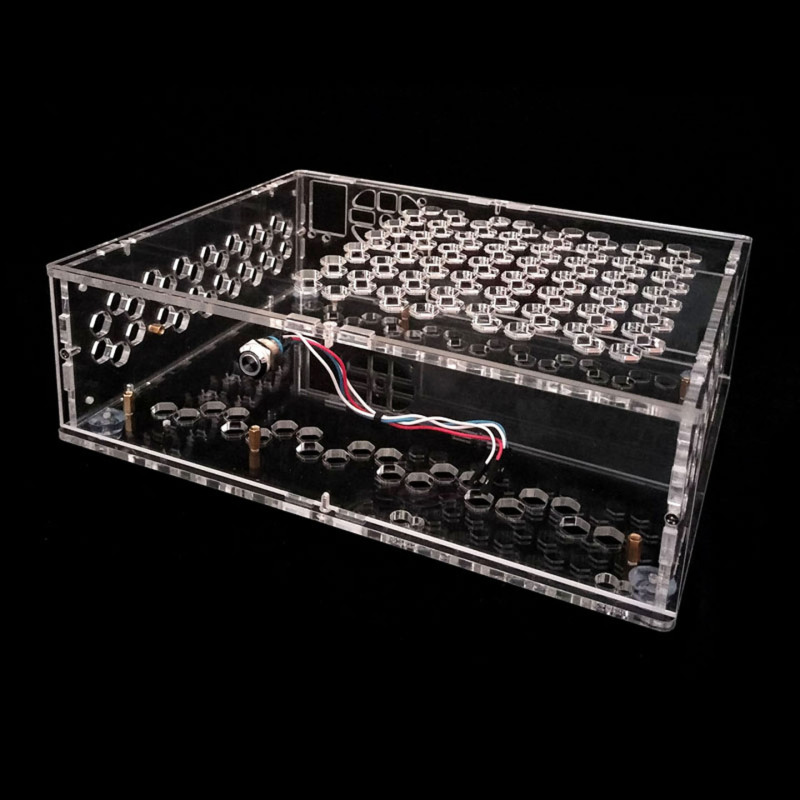 Matx Motherboard Flex Small 1U Power Supply Fully Transparent Acrylic Plexiglass Crystal Personalized DIY Computer Case