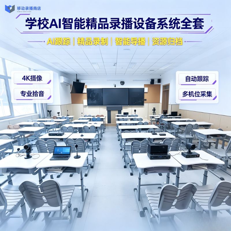 Installation of High-Quality Recording and Broadcasting Classroom Equipment in Schools, with Fully Automatic Tracking and Smart Micro-Classroom Setup for Dual-Teacher Online Interaction