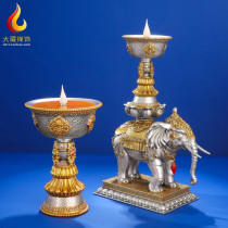 Electronic Butter Lamp Lamp holder Buddha front supply lamp LED long Ming lamp Buddha lamp eight auspicious Buddha lamp charging butter lamp home