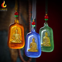 Amitabha Buddha Pendants Tantric Glazed Born Pendants Pendant Necklace Female Pendant Tibetan Accessories Pendant